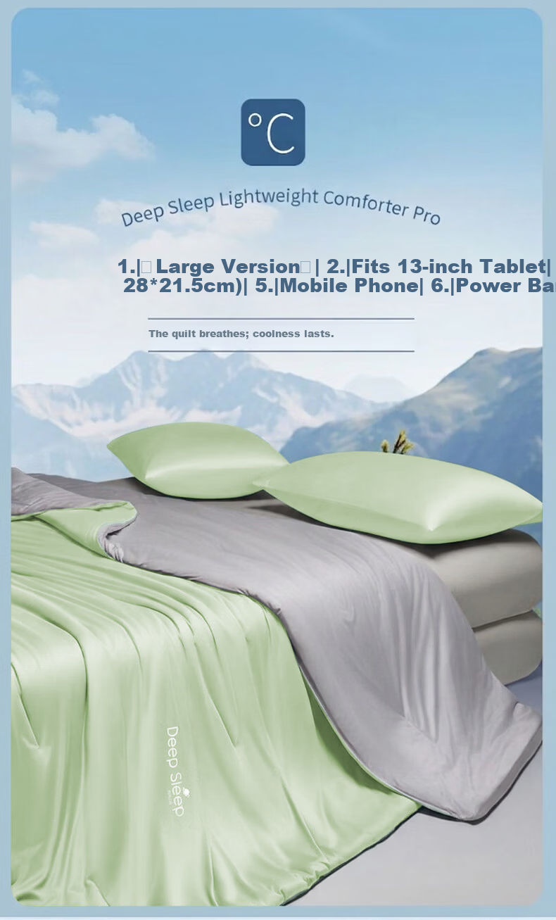 MUJI Class A Summer Quilt Machine Washable Thin Quilt Core Deep Sleep Temperature Control Summer Cooling Air Conditioning Quilt Single 150*200cm 1