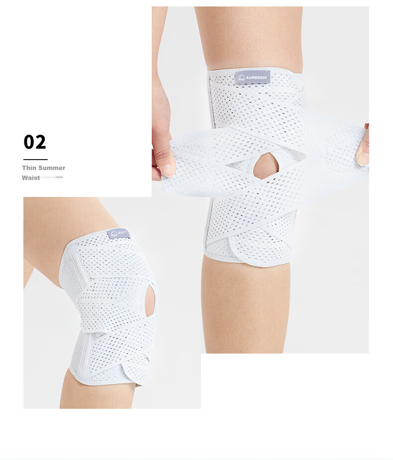 AURBOSHI Japanese Sports Knee Brace for Medical Meniscus Ligament Patella Injury, Specially Designed for Men And Women, Suitable for Running, Hiking, And Badminto 9