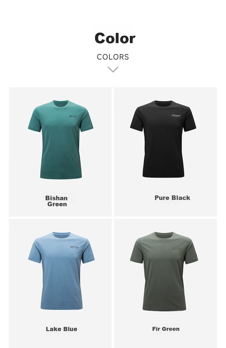 NORTHLAND Men's Crew Neck Short Sleeve T-Shirt 2026 New Outdoor Sun Protection Antibacterial Quick-Dry 23