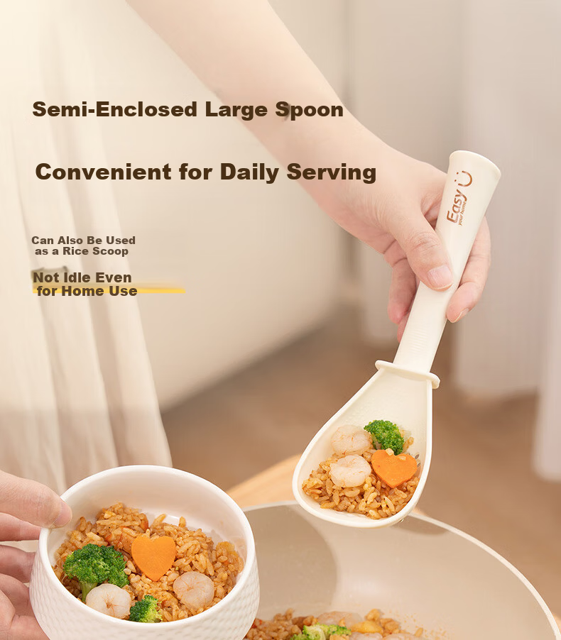 Easy Your Home Multifunctional Cooking Spoon Strainer Baby Food Supplement Tool Food Grade Drainage Spoon Kitchen Skimmer 8