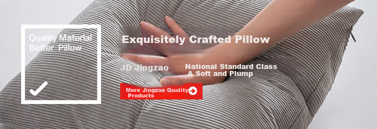 JD Jingzao Corduroy Pillow Super Soft Cushion Sofa Bedside Living Room Office Nap Waist Support Pillow 45x45cm Blue 1