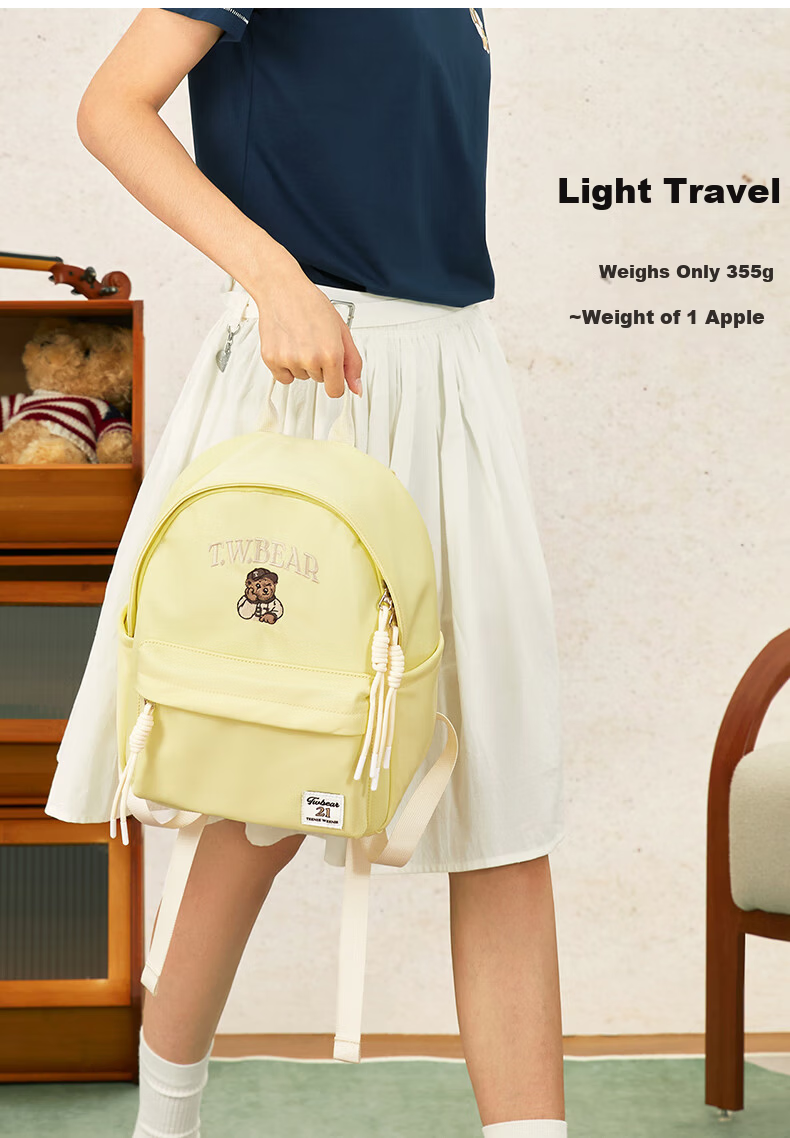 Teenie Weenie Women's Bag 2026 New Mini Backpack Student School Bag TW Bear Backpack Gift for Girlfriend Back-to-School Season 5