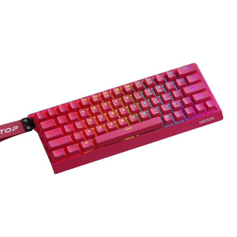 EWEADN DK63 Mechanical Gaming Keyboard Hot-Swappable Wired Customizable 63-Key Layout Side-Printed High-Quality Desktop Office