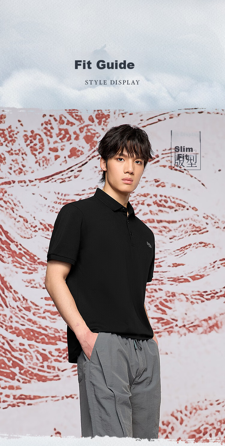 HLA Hailan Home Men's Polo Shirt 26 Chinese Dragon Series Dragon Print Cooling Short Sleeve Summer 6