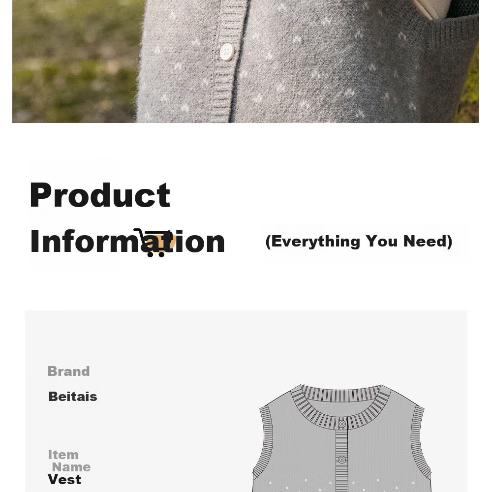 Beitais Kids Boys and Girls Spring Autumn Knitted Vest Cardigan Jacket Baby Toddler Sleeveless Sweater Vest 17