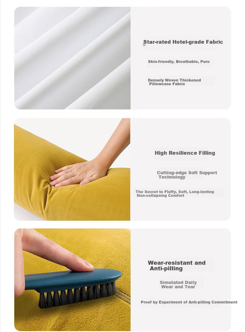 AiLu Long Body Pillow for Girls Sleeping Pregnant Women Side Sleep Leg Hugging Cylindrical Pillow Removable Washable for Boys 22
