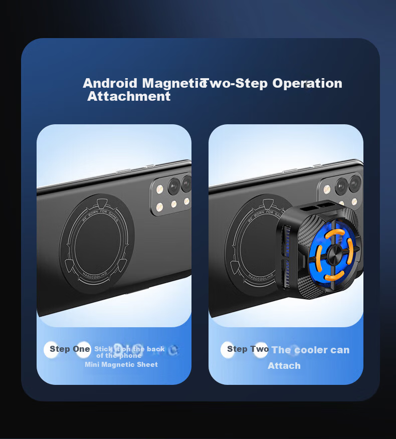 KOVOL [300,000mAh Dual-Use Model] Magnetic Phone Cooling Pad for Live Streaming, Temperature Control Device, Semiconductor Cooling Back Clip for Apple IPhone 17 Gaming 15