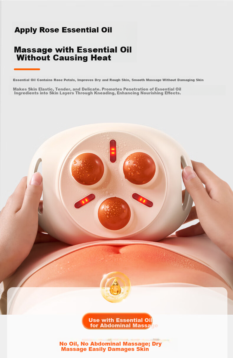 Kepufei Abdominal Massage Device Heated Belly Massager Constipation Relief Automatic Intestinal Peristalsis Promoter Warm Uterus Waist Belt Gift for Mom Girlfriend Mother's Day 15