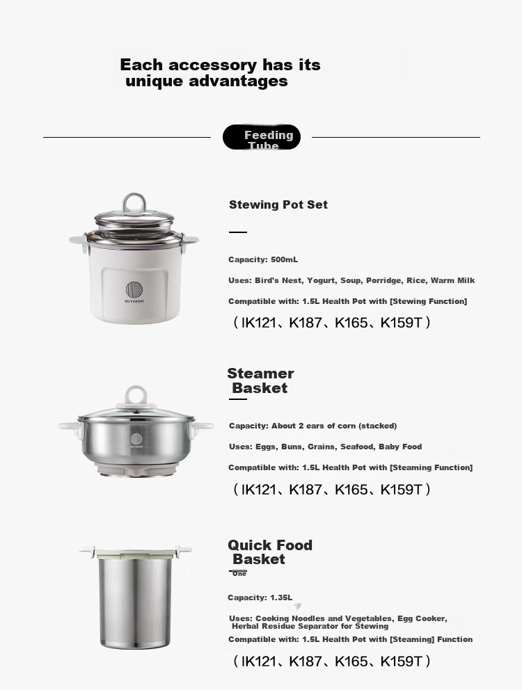 Buydeem Health Pot Accessory Siphon Extraction Basket Tea Coffee Extractor Compatible with Health Pot (Models K159T/IK121/K165/K156/K187/K176) 5