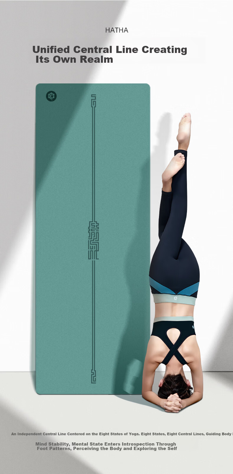 Hata Yoga Mat for Women, Home Use, Natural Rubber, Non-Slip, Soundproof, Shock-Absorbing, Aerobics Professional Thickened Silent Exercise Mat 3