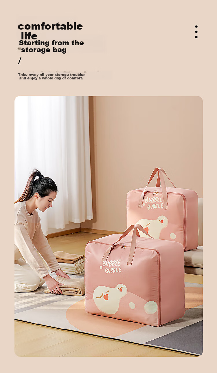 Grace Quilt Storage Bag Compression Bag Down Jacket Cotton Quilt Special Bag Organizer Magic Visible Storage Moving Large Size 1