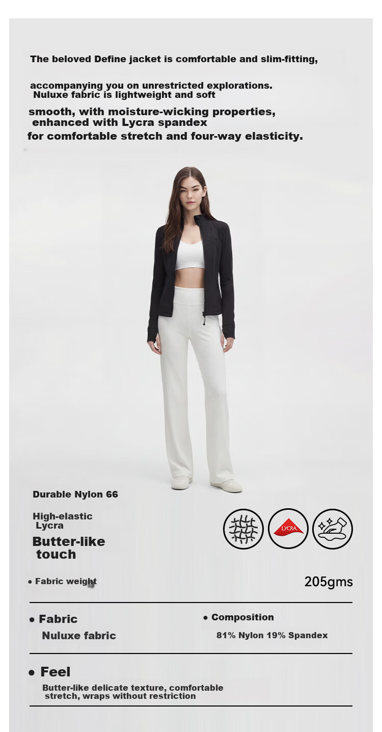 JD Jingzao 2026 New Spring Summer Define Women's Sports Jacket Running Fitness Slim Fit Coat Black L 2