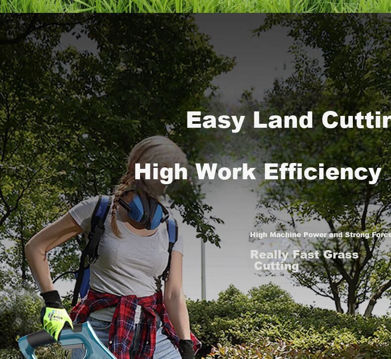 Milade Electric Lawn Mower Small Home Use Cordless Rechargeable Lithium Battery Multifunctional Grass Trimmer Cutter Tool 37