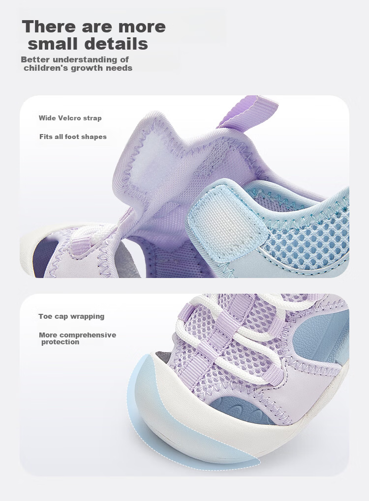 BALABALA Children's Steady Shoes, Boys And Girls Sandals, 2026 Summer New Color-Block Functional Shoes, Kids' Shoes, Children's Shoes with Mesh, Sports Shoes 10