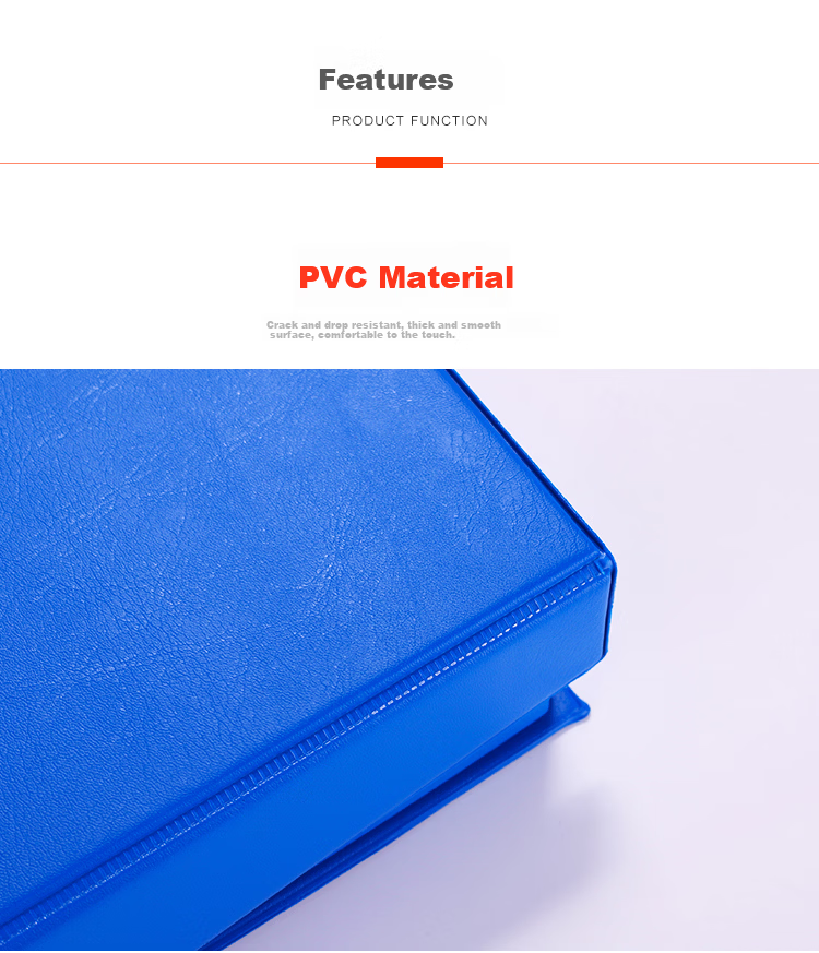 COMIX 68mm Durable Magnetic PVC Thickened File Box Document Box A4 Storage Box Office Stationery Blue EA1014 4