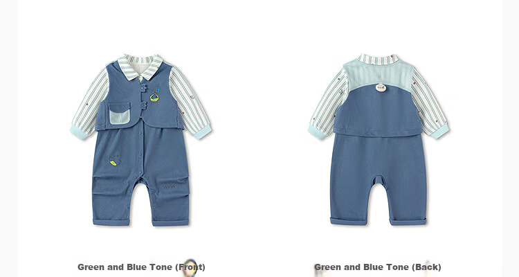 Balabala [balaOne] Kids Baby Outfit 2026 Spring Newborn Knitted Romper 6
