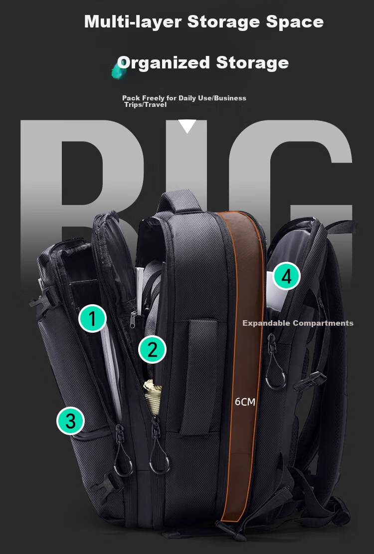 Banjeni Travel Backpack Large Capacity Sports Business Outdoor Laptop Bag Luggage Bag for Men and Women 4