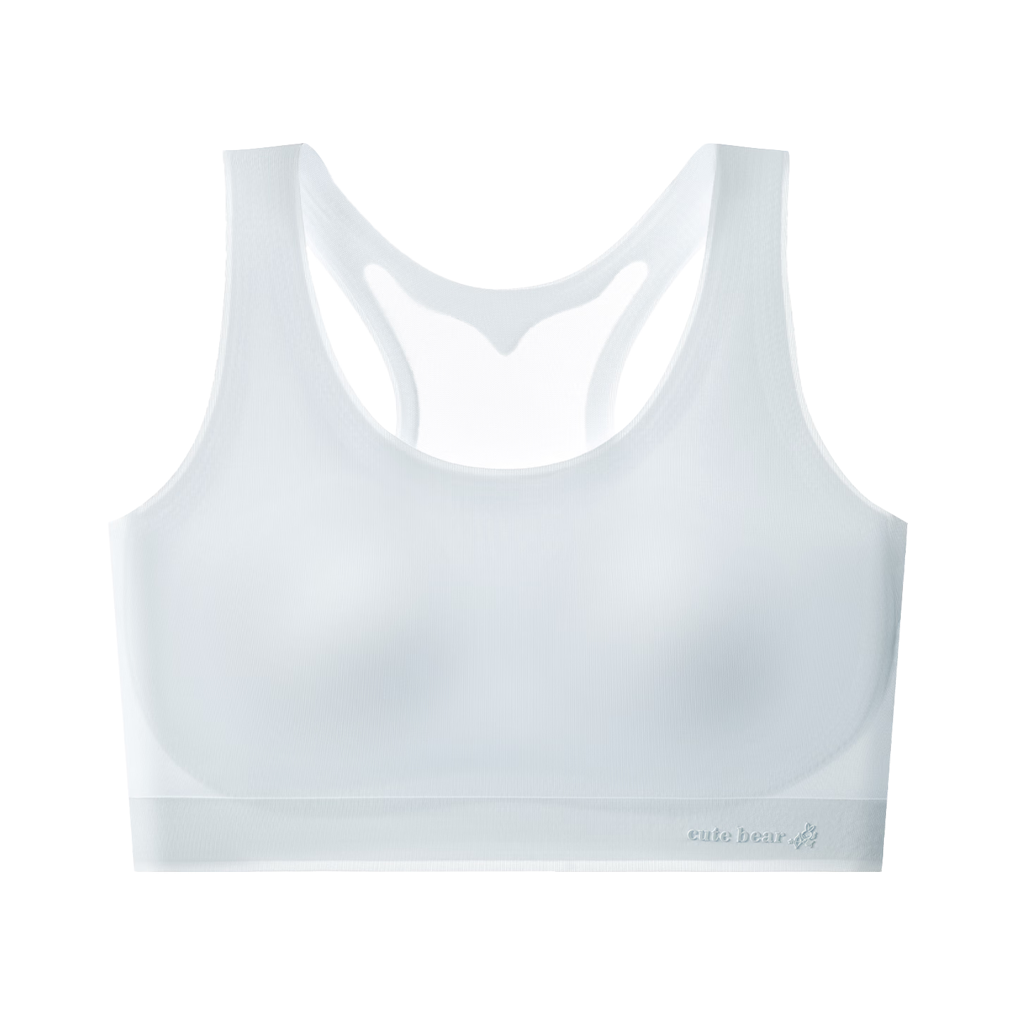 Ariel & Aurora Girls Development Period Anti-Sagging Sports Bra Seamless Breathable Student Bra for Ages 10-14 L