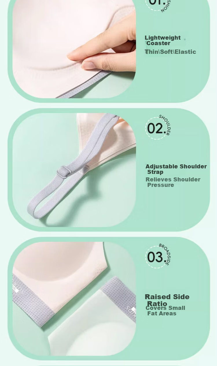 GUJIN 3-Pack Girls' Bras Stage 2 Development Lightweight Sports Wire-Free Seamless Teen Underwear for Middle and High School Students 14
