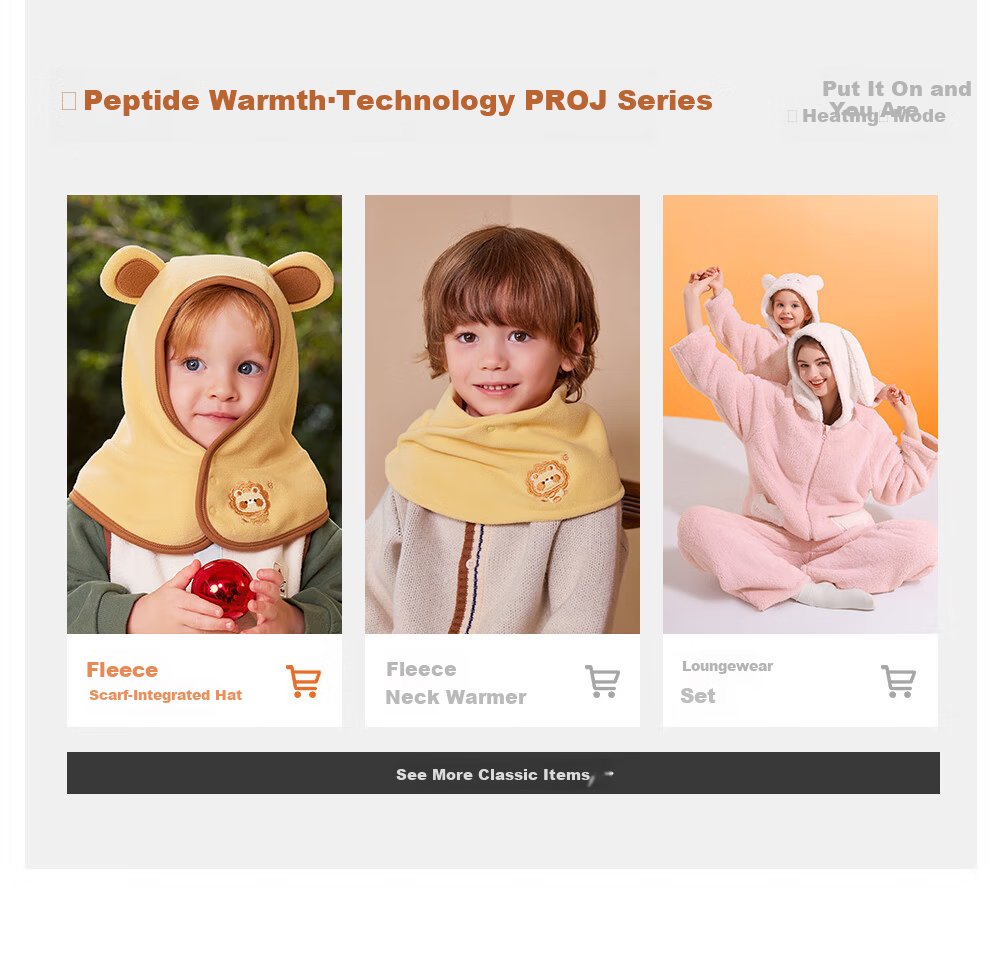 Beitais Baby Hat and Scarf Set Autumn Winter Ear Protection Warm Windproof Outdoor Cap for Kids 2