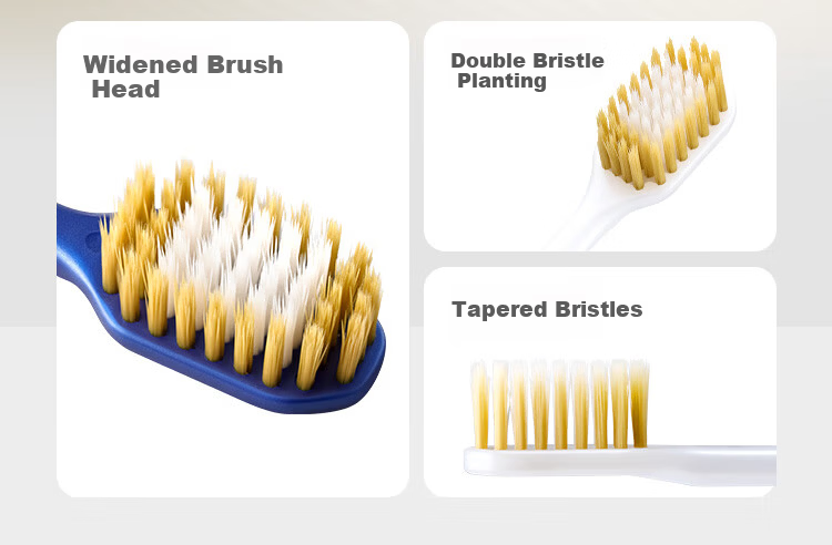 JD Jingzao Wide Head Soft Bristle Toothbrush 48-Hole Wide Head Gum Care Ultra Soft 6-Pack Deep Cleaning Family Set 2