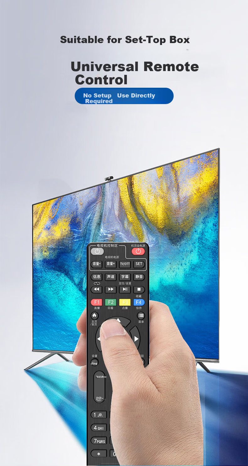Craftsman Universal Set-Top Box Remote Control Compatible with China Telecom, Unicom, and Mobile Set-Top Boxes 2