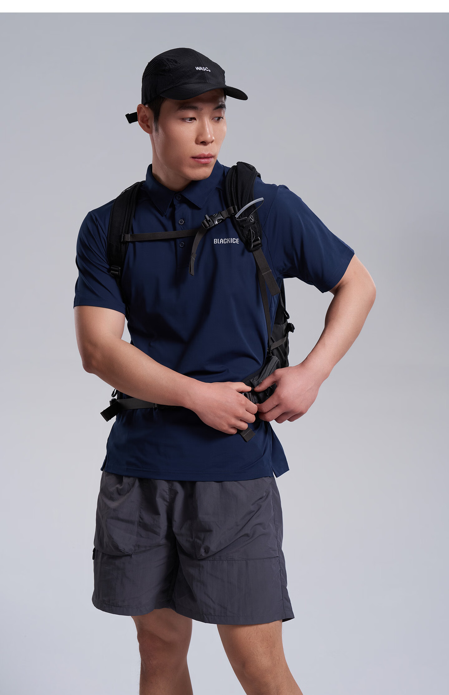 BLACKICE 26 New Outdoor Spring Summer Men's Sun Protection Short Sleeve Antibacterial Polo Shirt Moisture-Wicking Quick-Dry Half Sleeve T-Shirt F1522KH 19