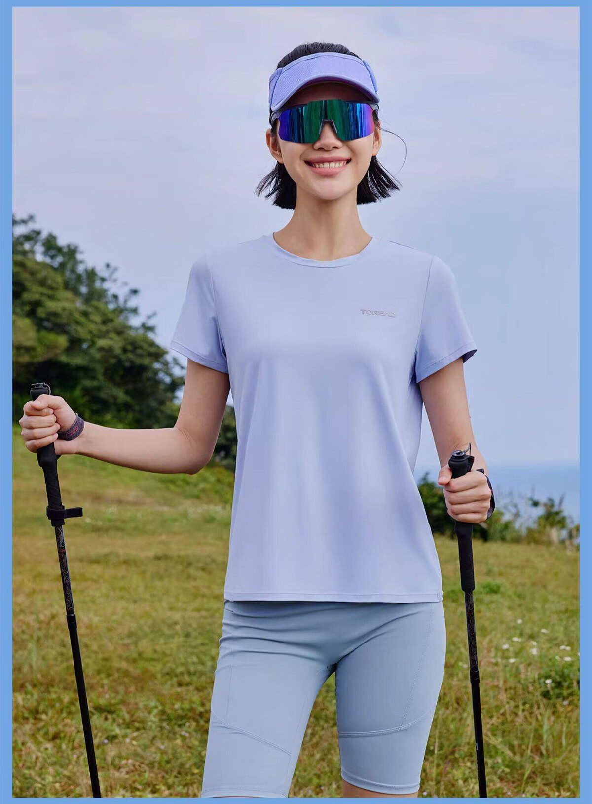TOREAD Quick-Dry T-Shirt 26 Spring Summer New Couple Breathable Short Sleeve Sun Protection Round Neck Stretch Sports Top TAJJBO81754 34