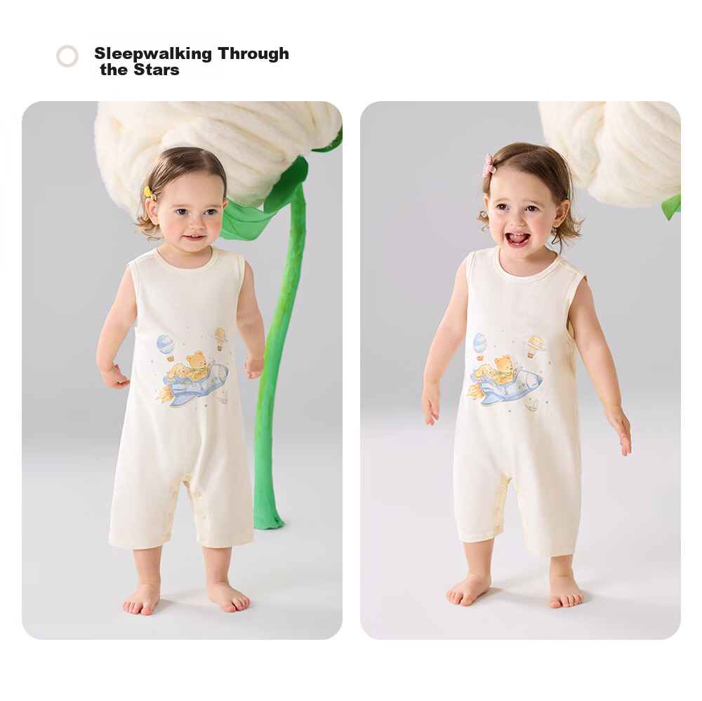 Betis Baby Clothes 2026 New Summer Thin Sleeveless Unisex Infant Romper Newborn Homewear 33