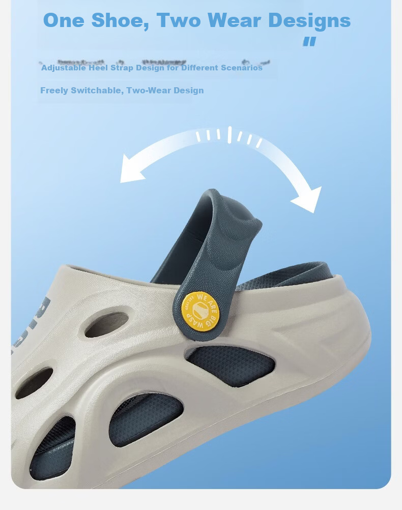 BIG WASP Bumblebee Non-Slip Silent Breathable Hole Shoes D352424773 White Green 33.5 3