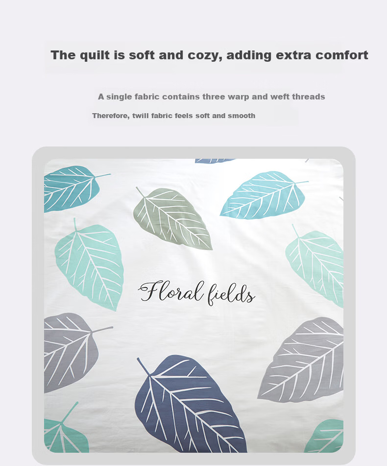Hengyuanxiang Pure Cotton Duvet Cover Single Piece Anti-Dirt Quilt Cover Single/Double 100% Cotton 180x200cm 5