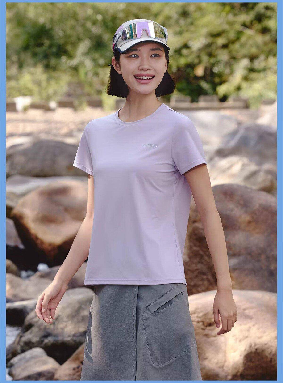 TOREAD Quick-Dry T-Shirt 26 Spring Summer New Couple Breathable Short Sleeve Sun Protection Round Neck Stretch Sports Top TAJJBO81754 38