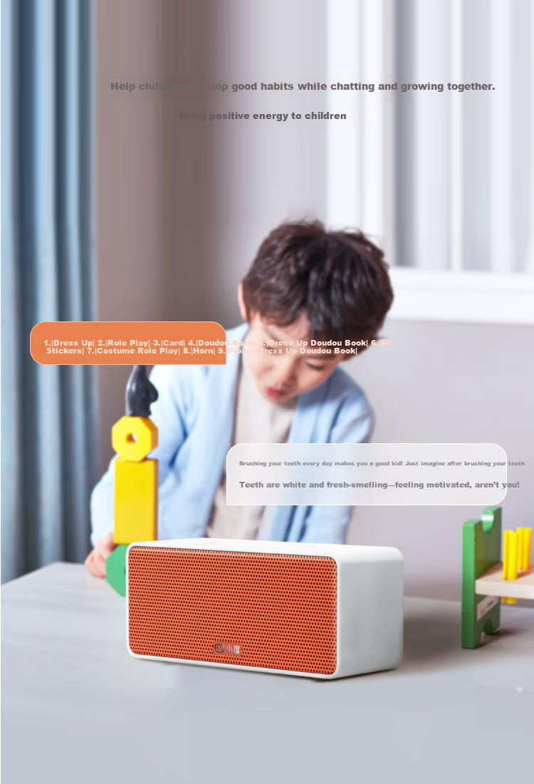 Xiaodu Smart Speaker Fun Set Edition [Super Xiaodu] Minimalist Trendy Design AI Large Model Bluetooth Speaker Voice Desktop Speaker Music Radio DJ Gift 5