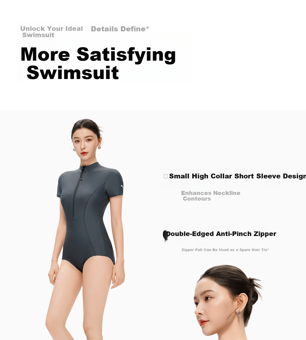PUMA Women's One-Piece Swimsuit 2026 New Slimming Tummy Control Conservative Plus Size Swimwear for Hot Springs 20