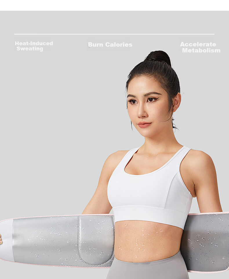 KYOLENS Sweat Waist Belt Slimming Fitness Fat Burning Training Women Running Abdomen Toning Hula Hoop Shaping 4
