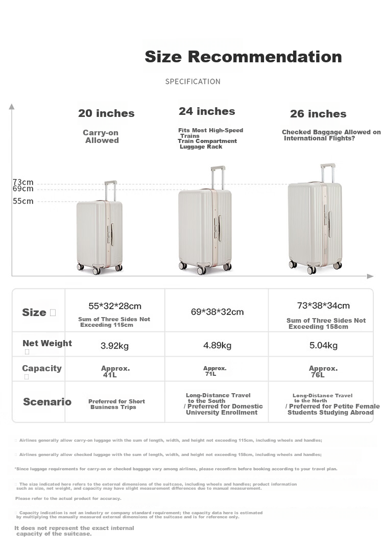 Kala Sheep x Jin Nang Mirror Large Flat Frame Aluminum Frame Cube Luggage 20-inch Carry-on Trolley Suitcase Unisex 19