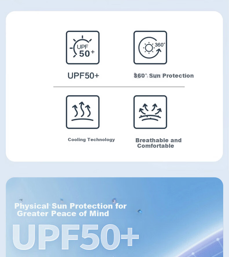 Langsha Men's Sunscreen Jacket Ice Silk Cooling Large Brim UV Protection Outdoor Lightweight Breathable Sun Protection Skin Jacket Fishing Shirt 2