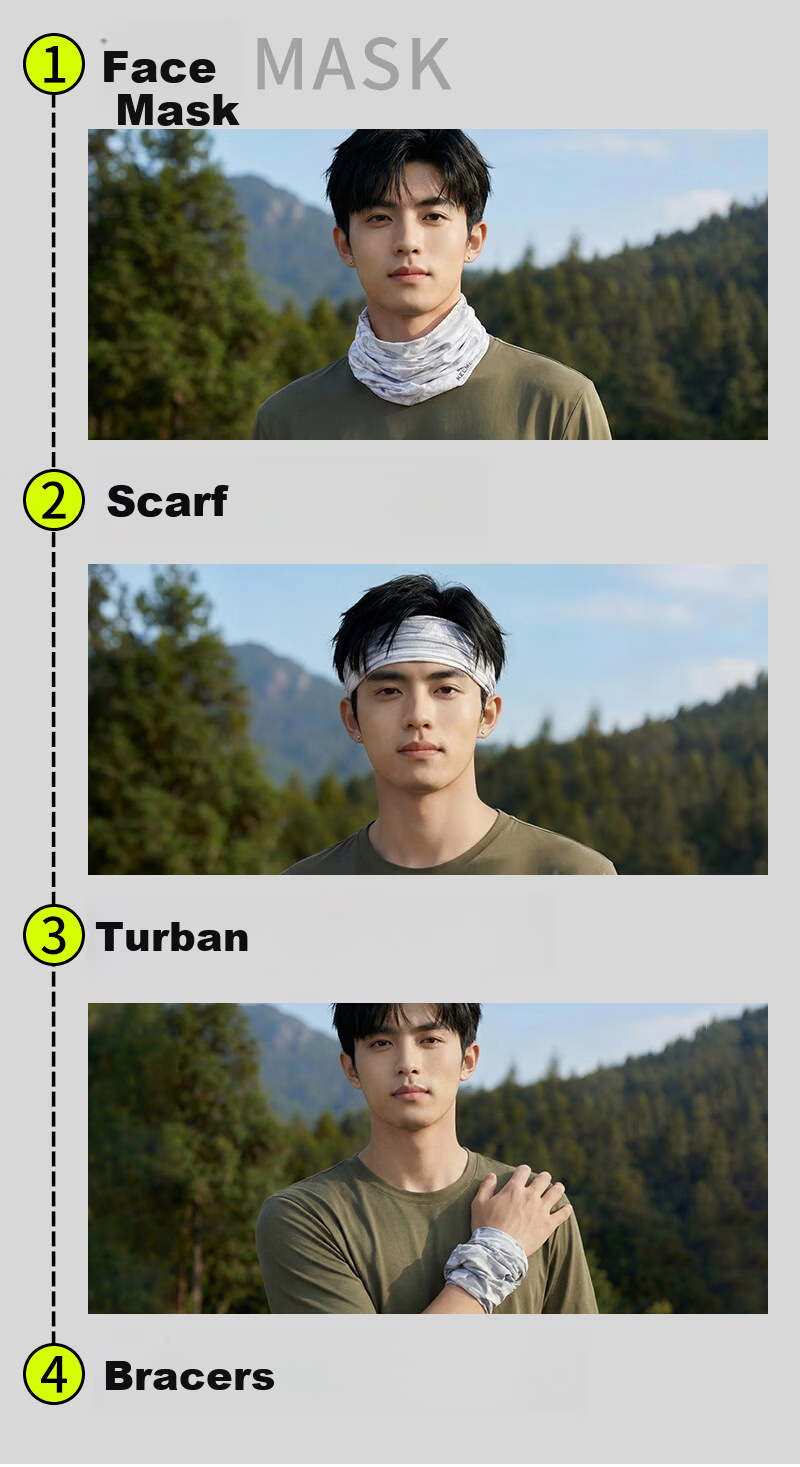 KELME Summer Cycling Ice Silk Sun Protection Face Mask with Ear Loops Neck Gaiter UV Protection for Men and Women Fishing Mountaineering Scarf 13
