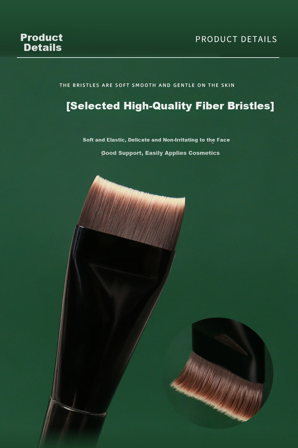 REVERSE Phantom M69 Curved Foundation Brush Long-lasting Non-powder Absorbing Morning Commute Suitable Beginner Makeup Brush 5