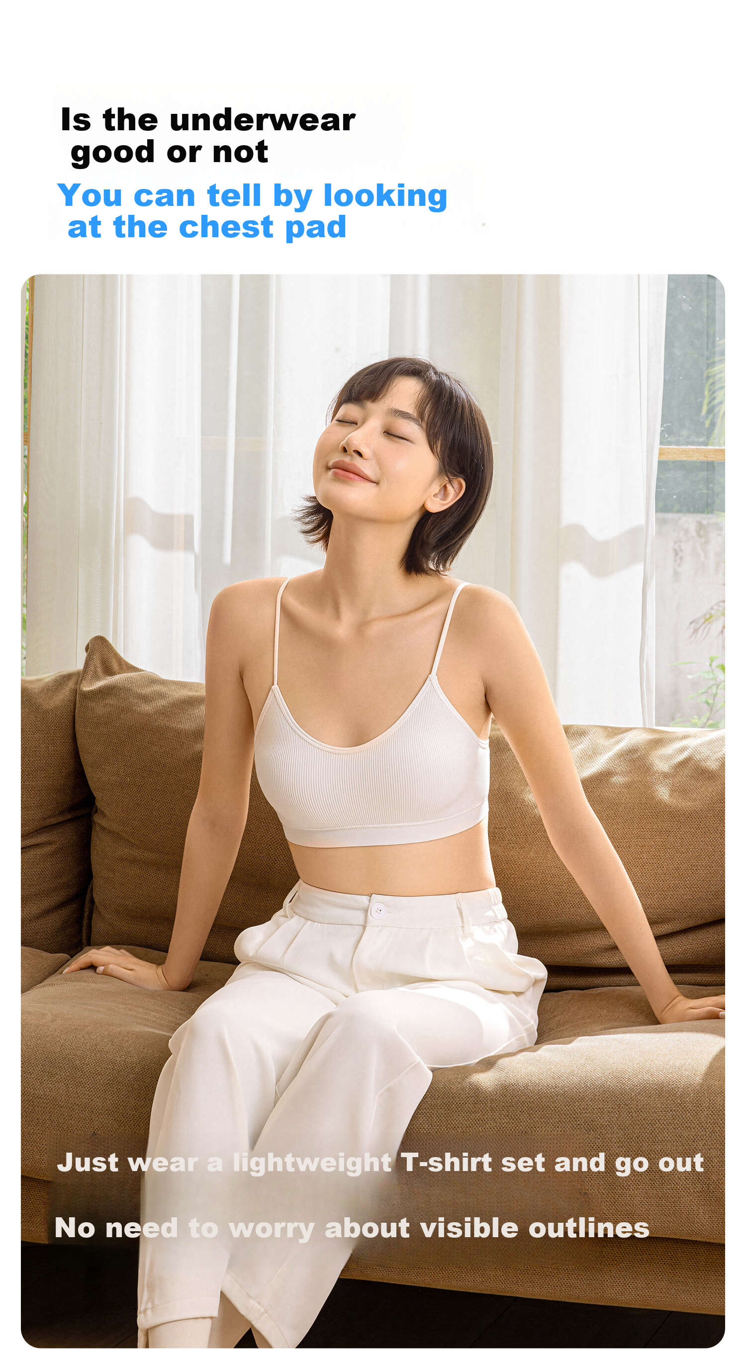 BADIGAO Disposable Underwear Bra Foundation Liquid Bra Women Sterilized Seamless Military Training Travel Essential Individually Packaged 8