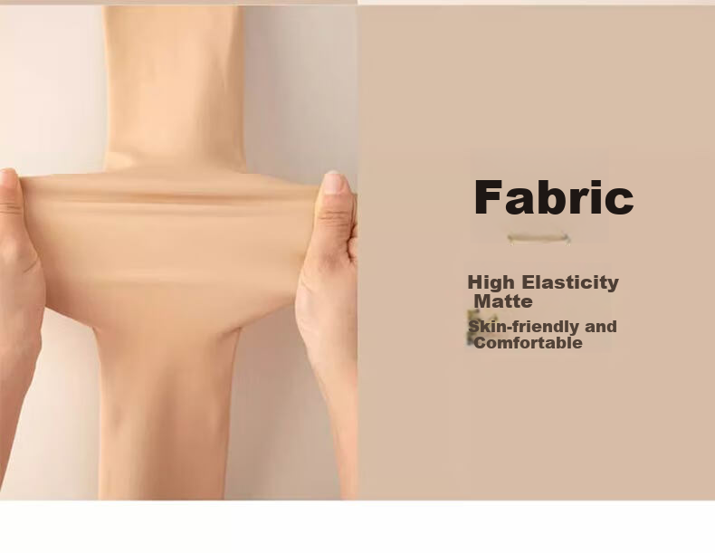 Langsha Women's Thin High-Waist Shaping Anti-Snag Sheer Tights Butt-Lifting Bare-Leg Effect Wire-Free Glossy Pantyhose 16