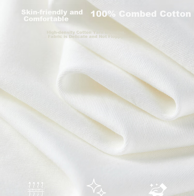 Shangdu Bira Raglan Sleeve Pure Cotton T-Shirt Women Spring Summer Crew Neck Knot Slim Fit Irregular Hem Tailored Casual Top 6