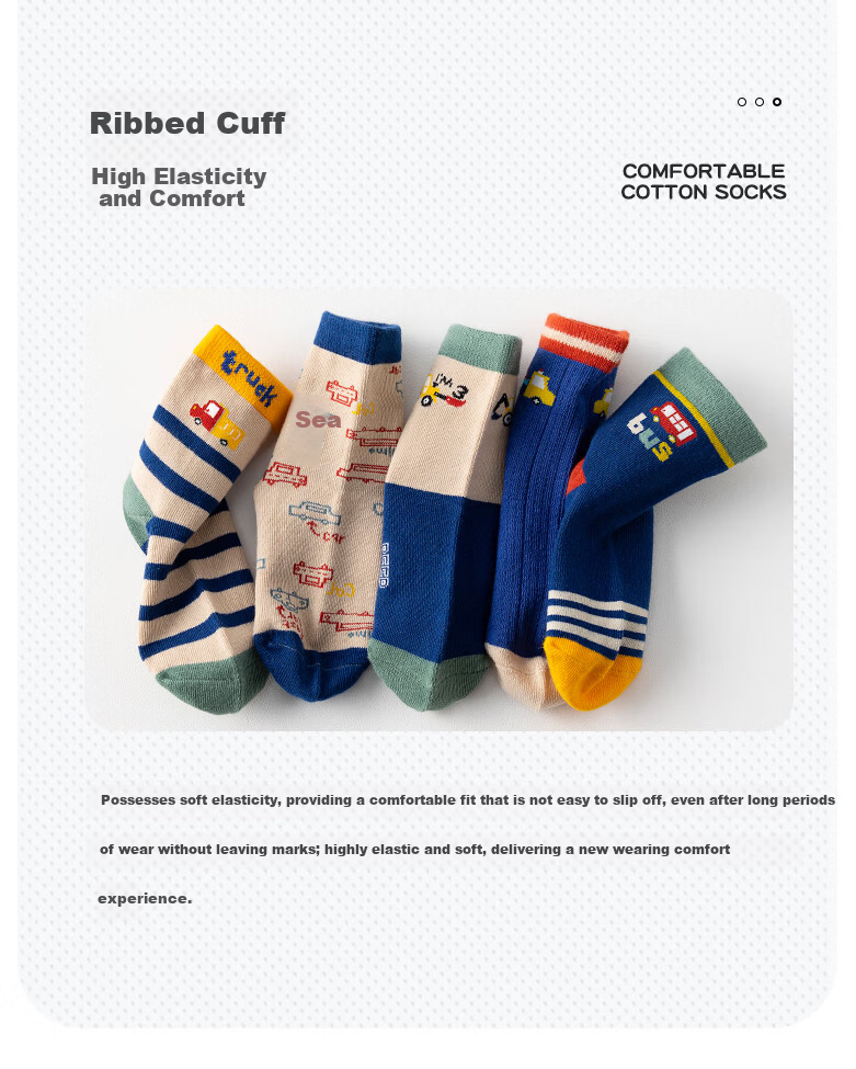 Mianqixiong Kids Socks Boys Spring Autumn Cotton Mid-Calf Socks Boys Cotton Socks Upgraded Combed Soft Cotton K3-5 Pairs 1-3 Years 12