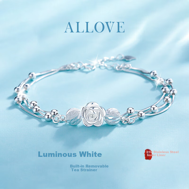 ALLOVE Three Lives Three Worlds Pure Silver Bracelet Women's 2026 New Birthday 520 Valentine's Day Gift for Girlfriend Wife