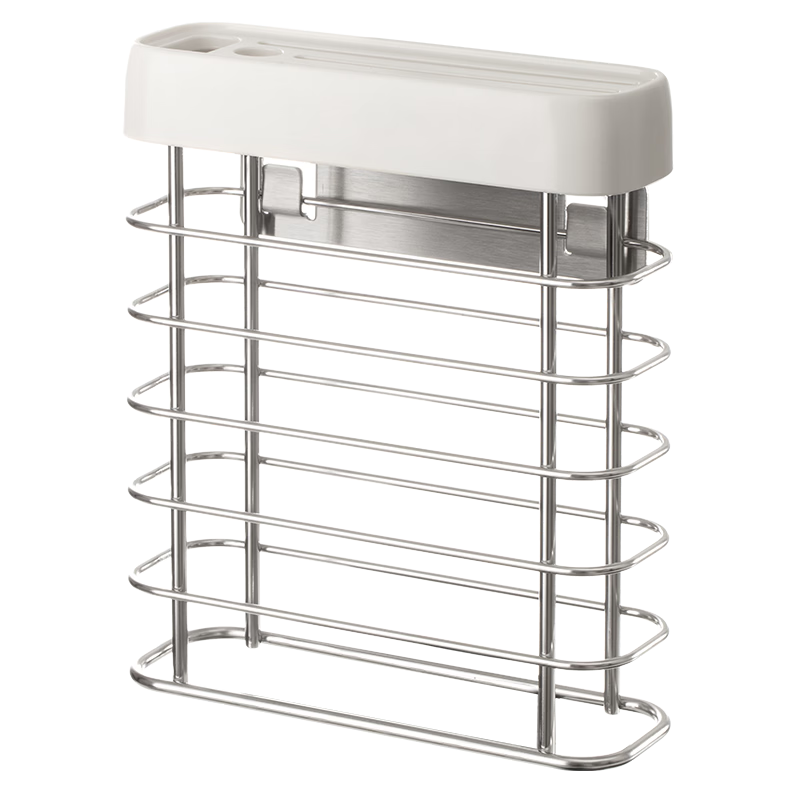 Lazy Corner Kitchen Wall-Mounted Stainless Steel Knife Rack Draining Storage Holder Integrated Knife and Scissor Organizer