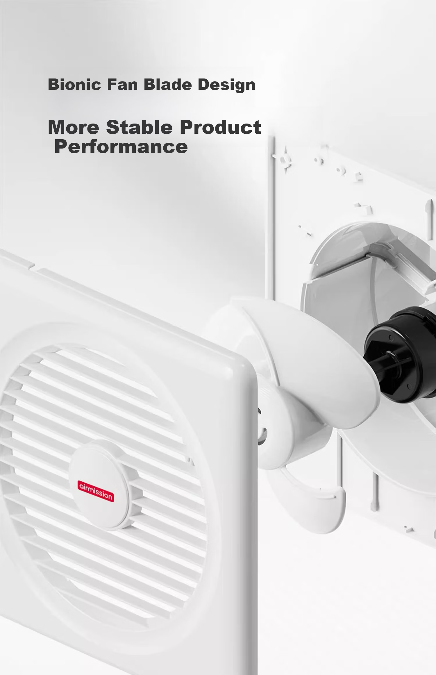 Meisheng 6-Inch Window Wall Exhaust Fan DC Inverter Silent Two-Speed Bathroom Ventilation Fan APC15A 18
