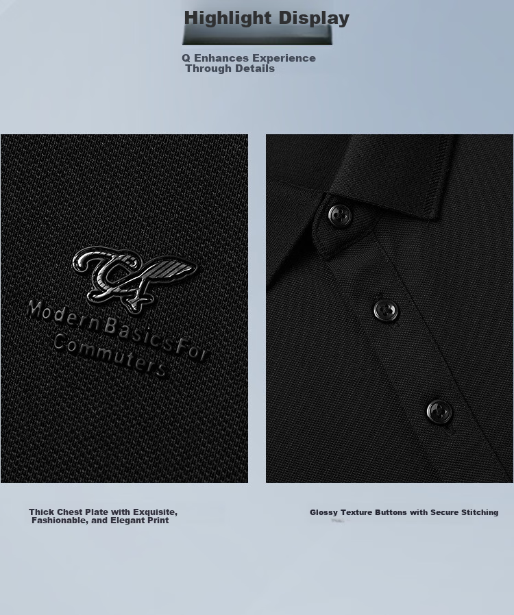 HLA Heilan Home Short Sleeve Polo 26 Light Business Chic Ageless Cooling Short Sleeve Summer 3