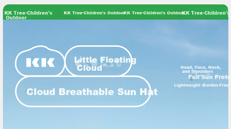 Kocotree KK Tree Kids Sun Protection Hat UV Protection Genuine Yarn Breathable Wide Brim Summer Sun Hat for Boys and Girls 2