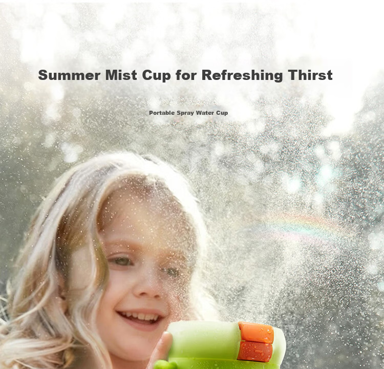 Babycare Children's Straw Cup Large Baby Spray Cooling Kindergarten Anti-Fall Portable Water Bottle 500ml School Use 2