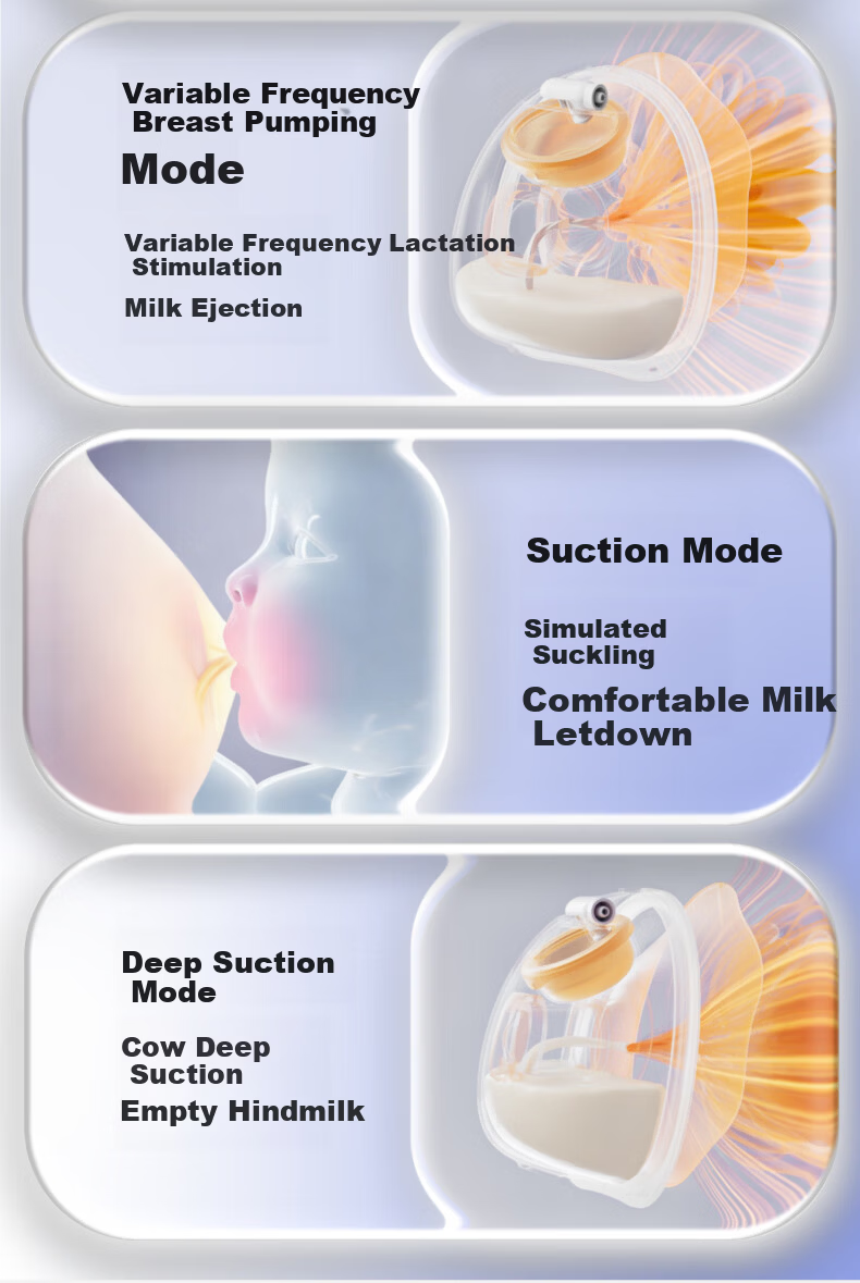 Xinbei Electric Breast Pump Hands-Free Pain-Free Fully Automatic Portable Neck-Hanging Double-Sided High Suction 8168-1 6